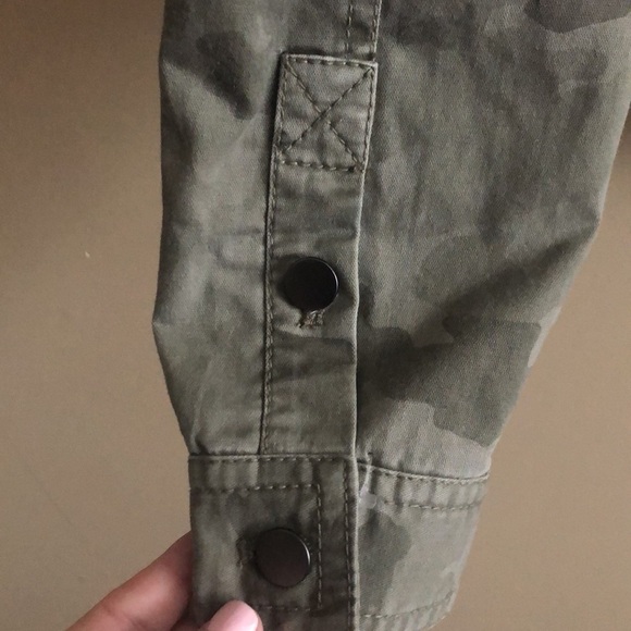 ATM Sage Green Camouflage Medium Denim Jacket - Picture 9 of 12